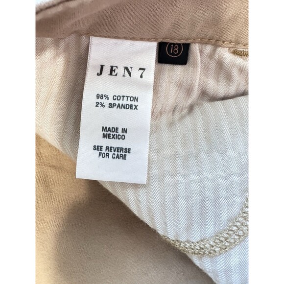 7 FOR ALL MANKIND JEN 7 SKINNY ANKLE TAN JEANS  PLUS SIZE 18W - Picture 8 of 9